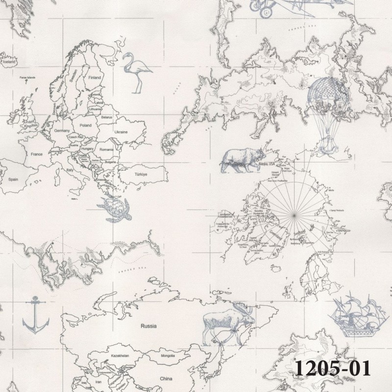 1205-01 Deco Junior Duvar Kağıdı ile Çocuk Odalarına Renkli Hayaller Katın