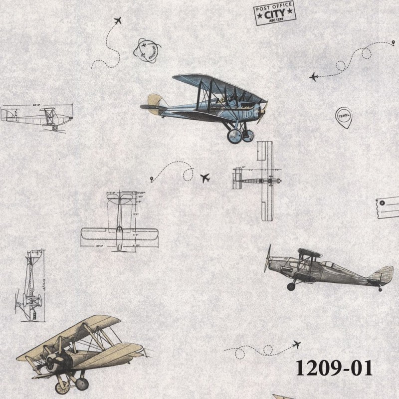 1209-01 Deco Junior Duvar Kağıdı ile Çocuk Odalarına Renkli Hayaller Katın