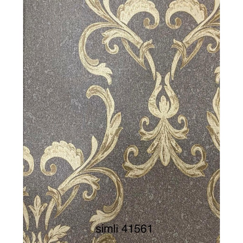 41561 Model Benzersiz Tasarımlı Royal Black Duvar Kağıdı