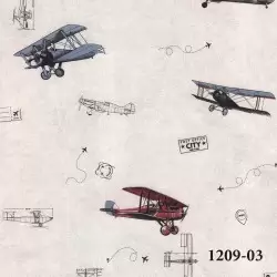 1209-03 Deco Junior Duvar Kağıdı ile Çocuk Odalarına Renkli Hayaller Katın