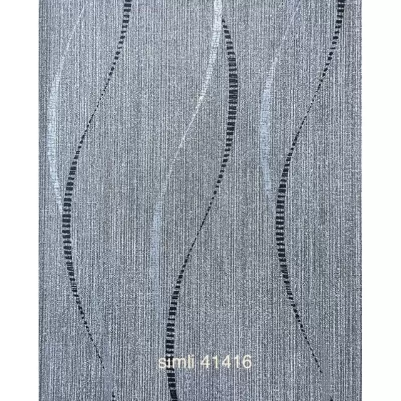 41416 Model Benzersiz Tasarımlı Royal Black Duvar Kağıdı