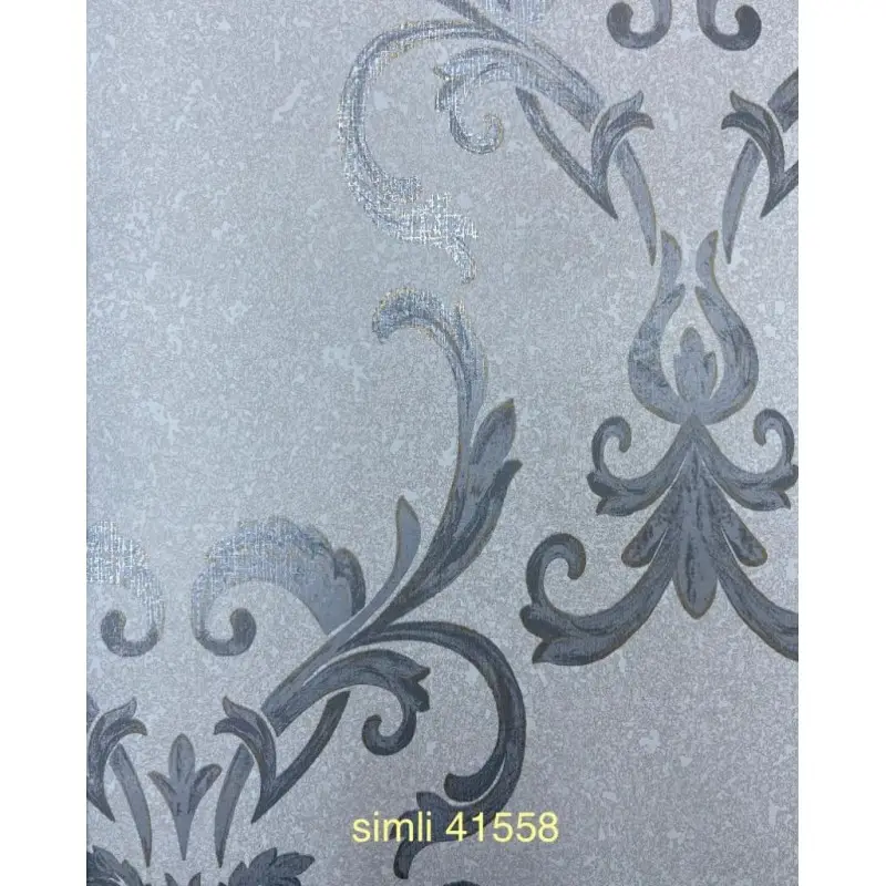 41558 Model Benzersiz Tasarımlı Royal Black Duvar Kağıdı